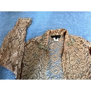 Vintage Lace Button Down Blouse Tina Hager Size Medium